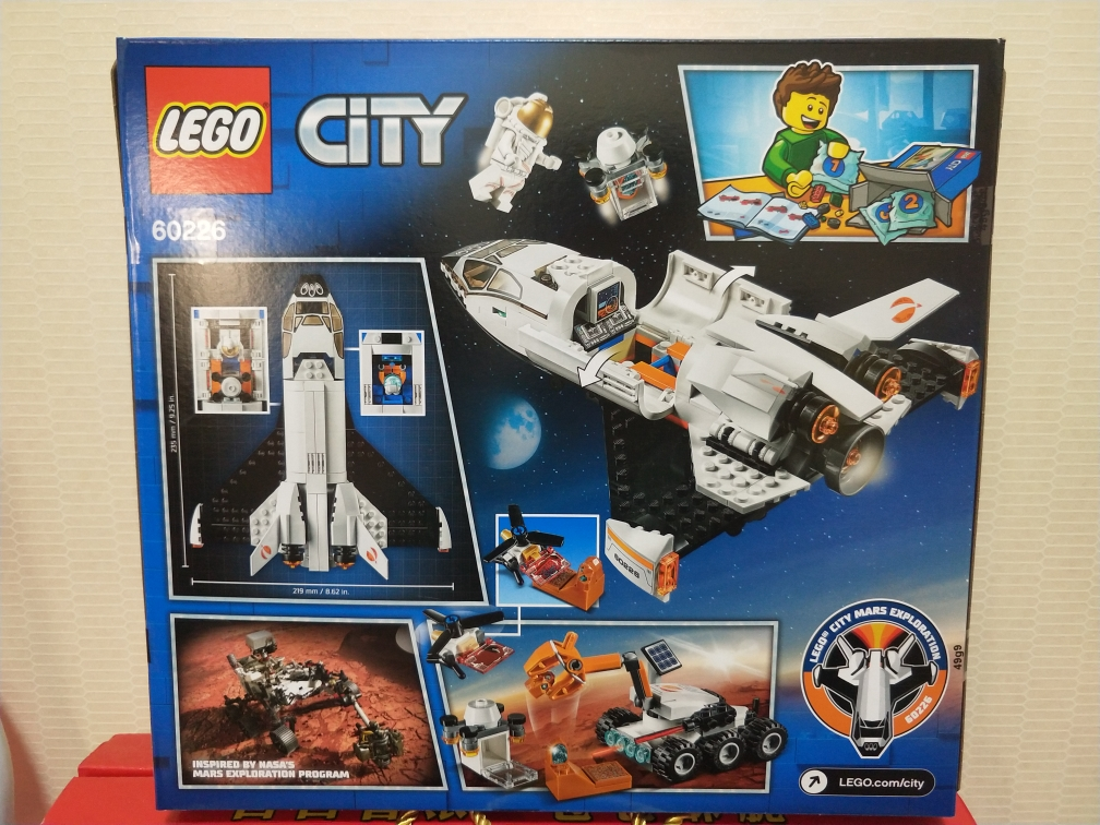 lego乐高 【两件85折】城市系列60226火星探测航天飞机 拼插积木玩具