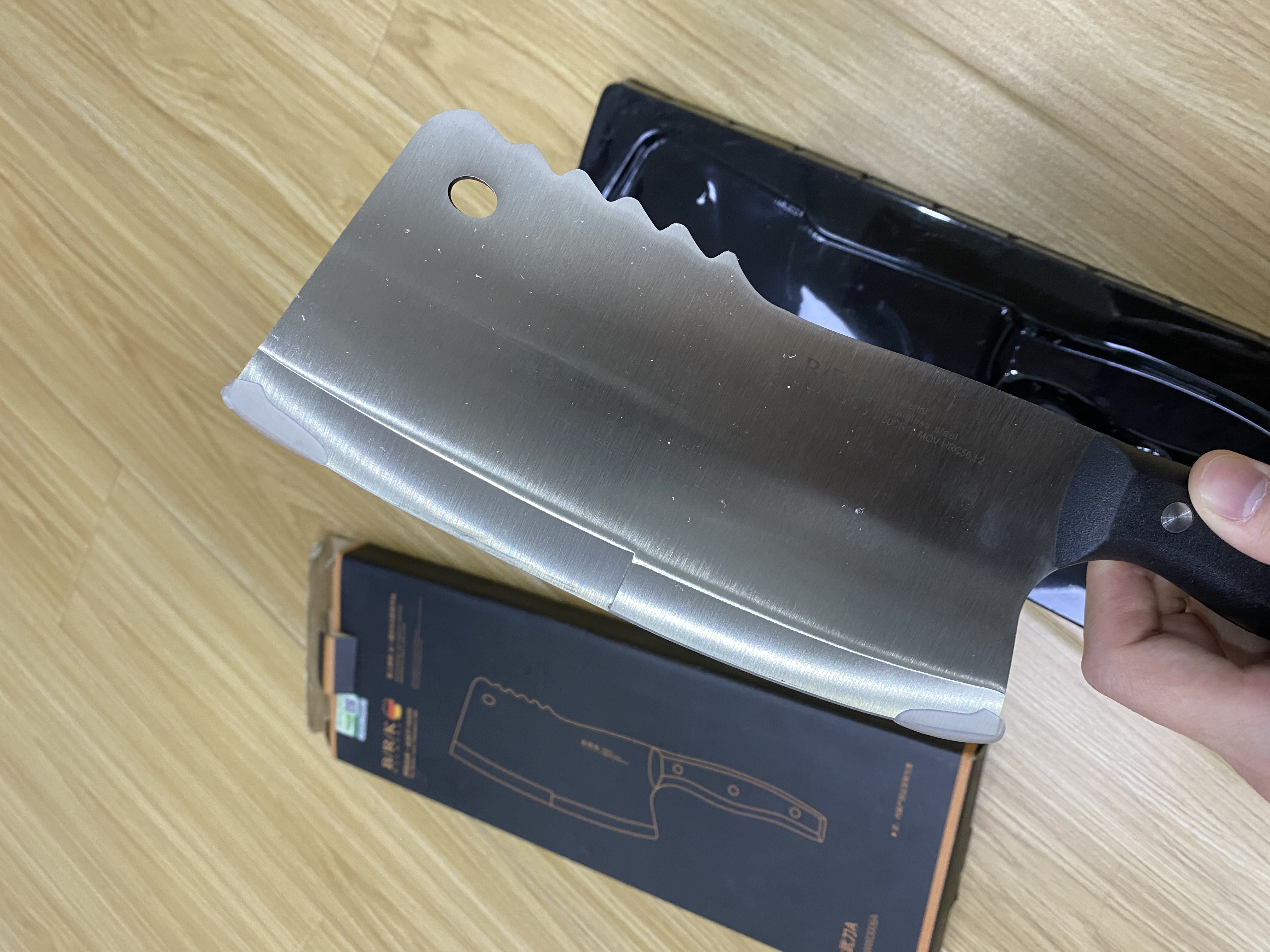 b/r/k germany德国brk厨具文武刀5cr15mov不锈钢刀具一体成型锋利坚韧