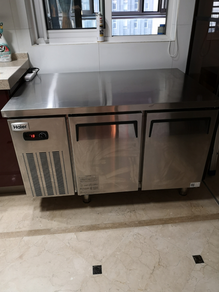 2米长冷藏保鲜厨房不锈钢操作台电子控温卧式冰柜晒单图