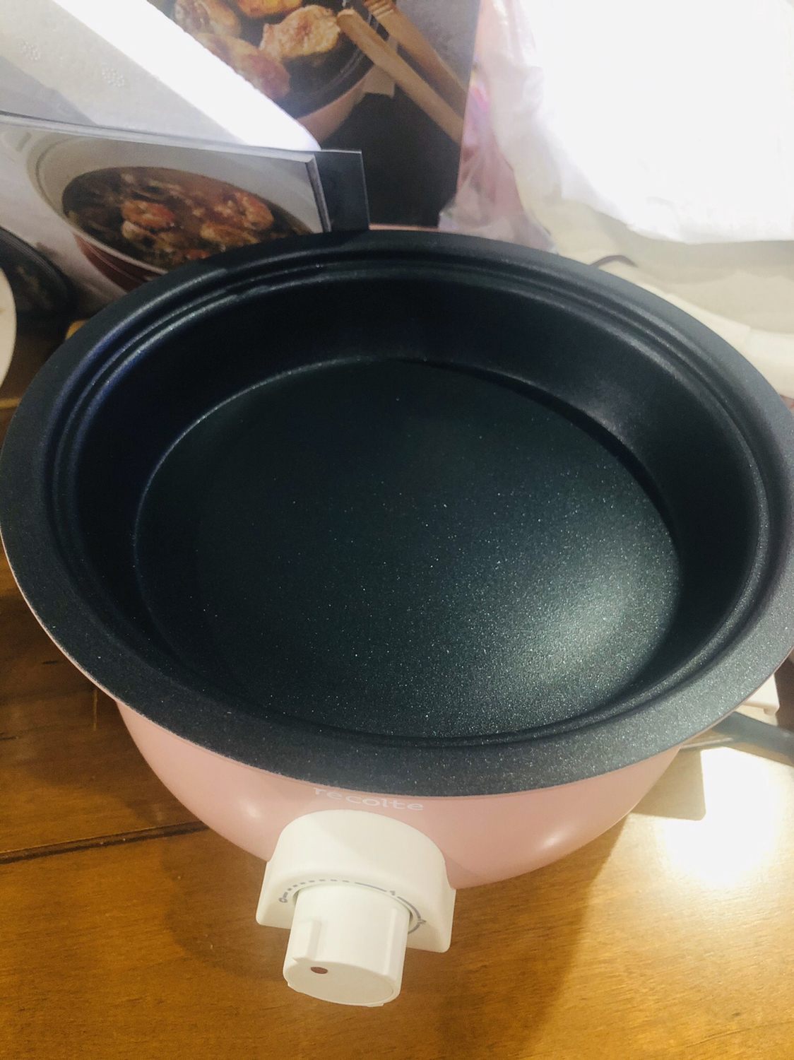 recolte丽克特 日本小电锅宿舍锅学生锅多功能电煮锅煮面迷你锅1.