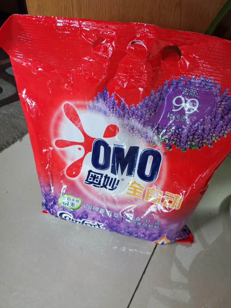 奥妙全自动含金纺薰衣草洗衣粉2kg晒单图