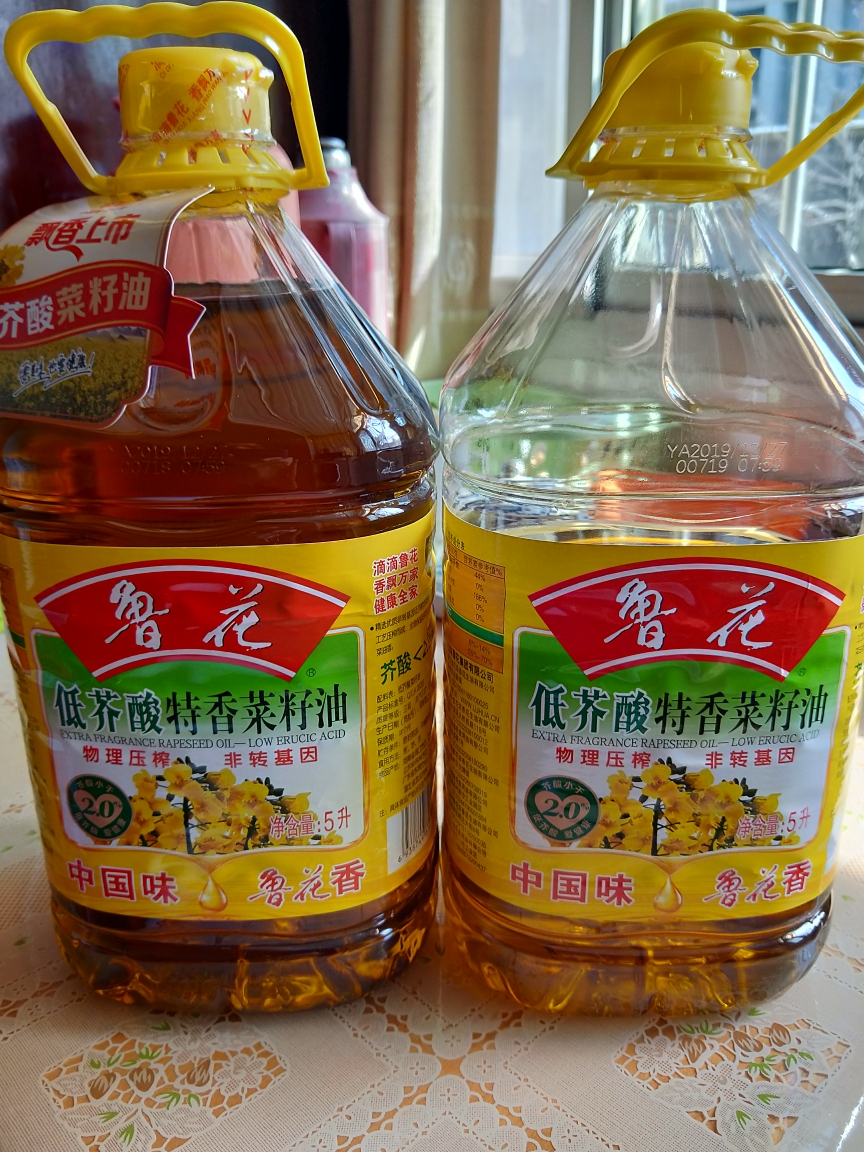 魯花低芥酸特香菜籽油5lx2 非轉基因 食用油 糧油曬單圖