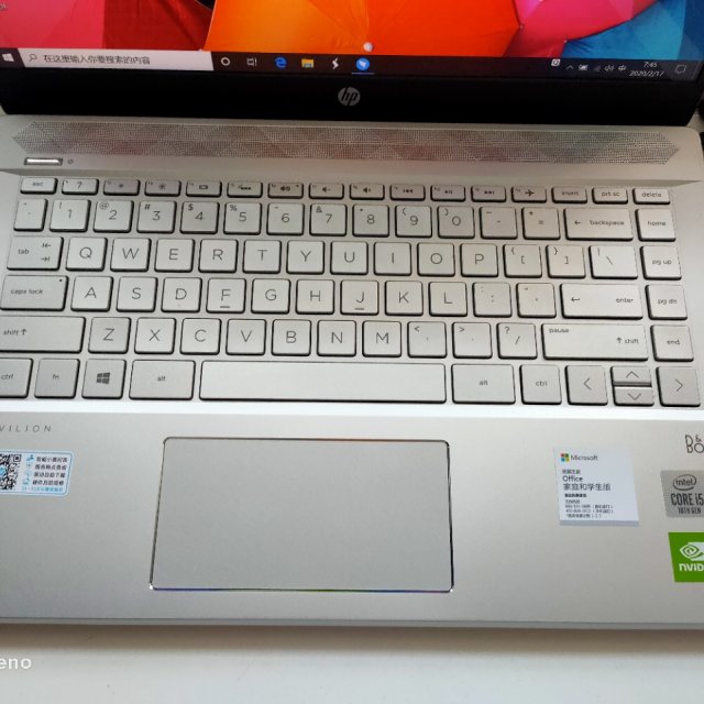 惠普hp星系列星14ce3029tx140英寸十代轻薄本笔记本电脑银色i51035g1