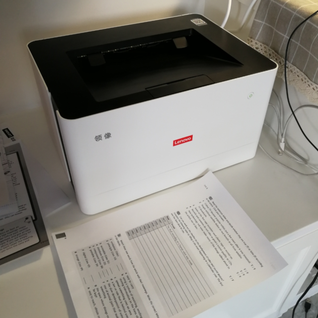 联想(lenovo)领像l100dw 黑白激光自动双面无线wifi打印机办公商用a4