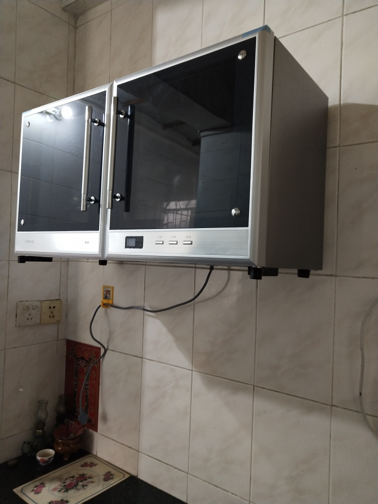 康星(konse)ztp68-ed 消毒柜壁挂式 卧式台式家用迷你 双门消毒碗柜