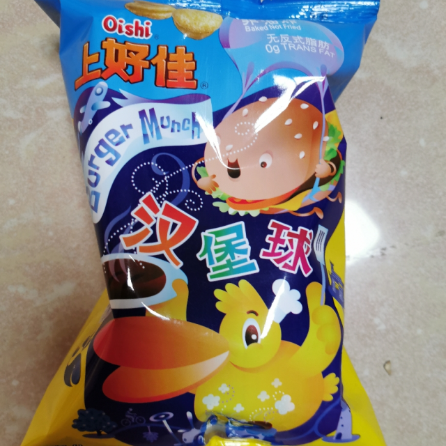 上好佳膨化食品汉堡球40g