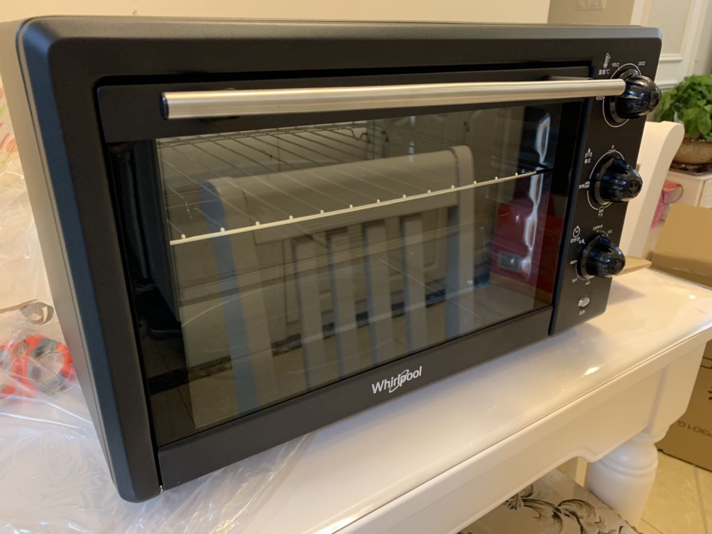 惠而浦(whirlpool)电烤箱wto-sp301g 30l大容量60分钟定时四档温控