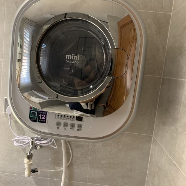 daewoo大宇xqg30881e25公斤进口小型壁挂式迷你滚筒洗衣机全自动儿童