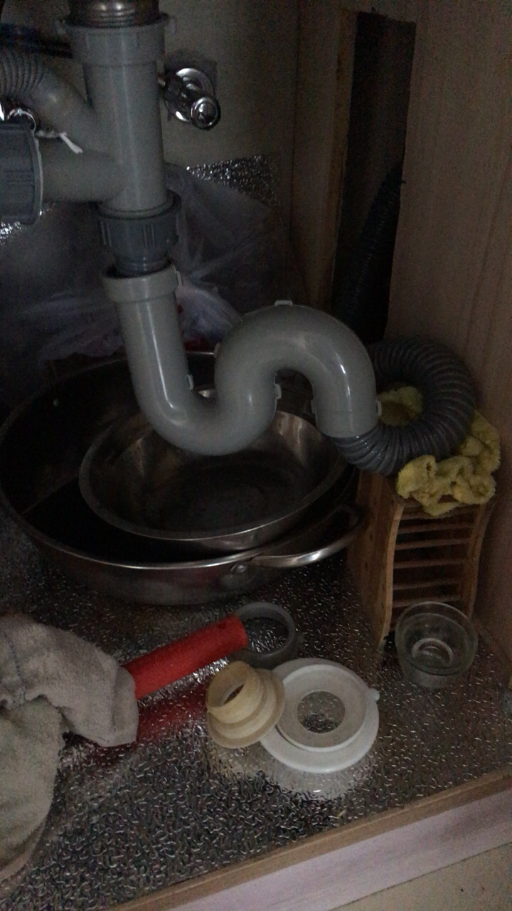 厨房不锈钢双槽菜盆双螺纹连接管螺口软管洗菜盆排下水管接头配件晒单