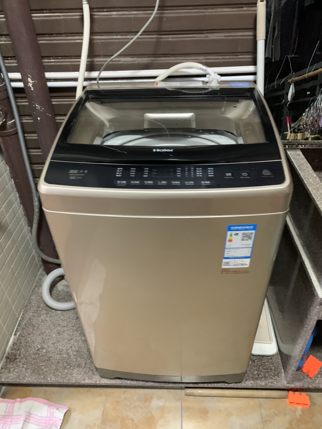 海尔(haier)eb100bz059 10公斤 大容量 全自动家用波轮洗衣机 直驱