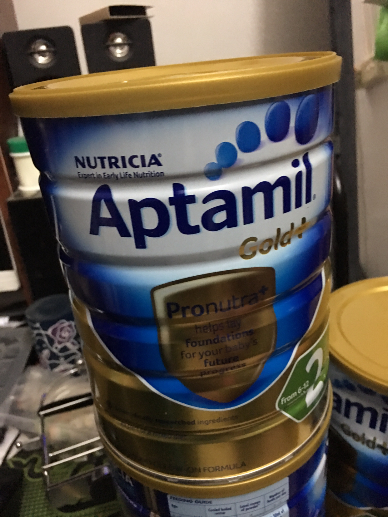 【直邮空运 新日期】新西兰aptamil 澳洲爱他美金装婴幼儿配方奶粉2段