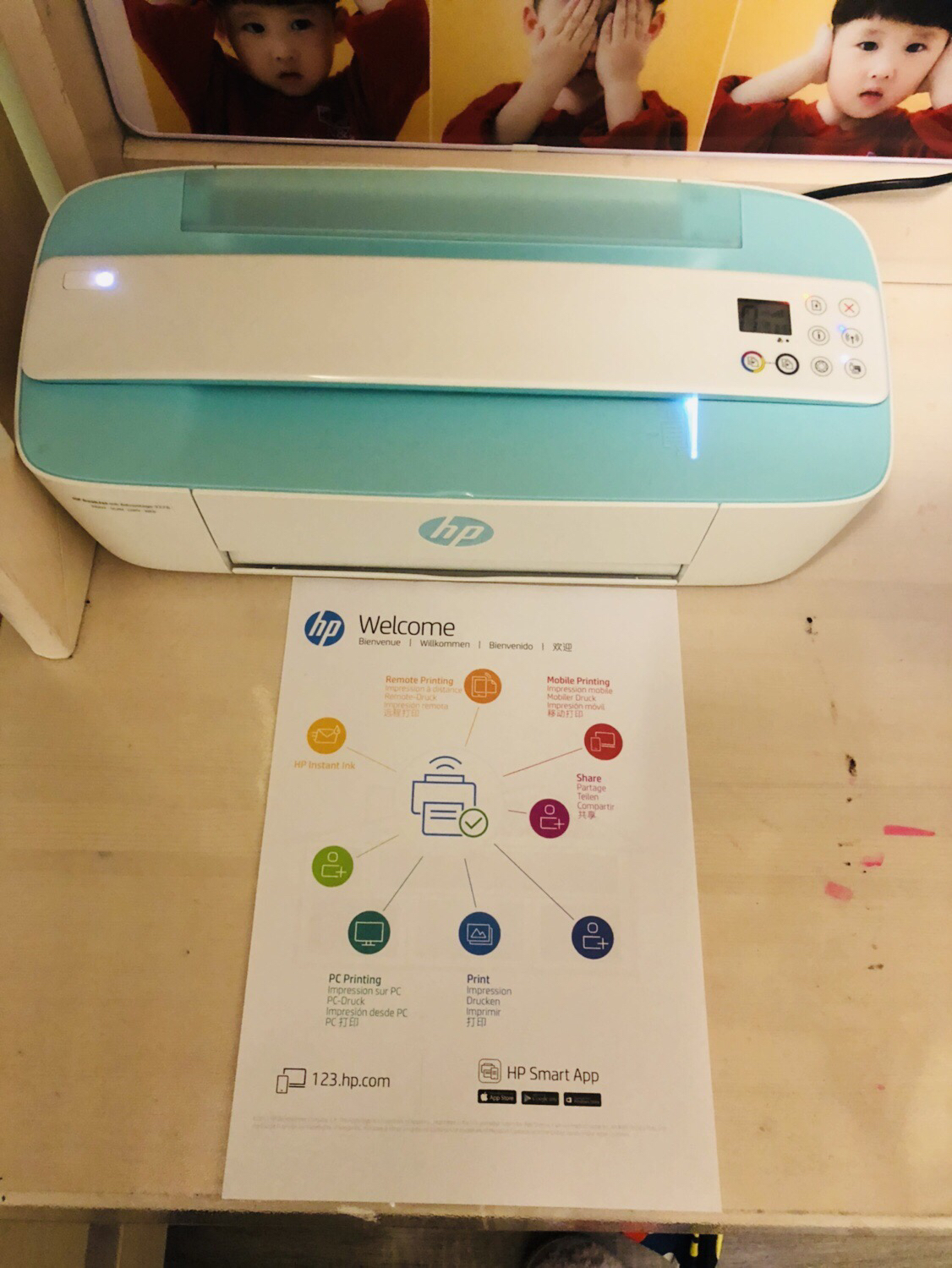 惠普(hp)deskjet 3777/3776 惠普小q 惠省无线系列彩色喷墨一体机