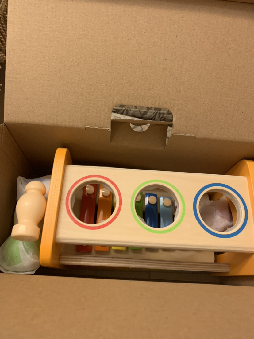 Hape早旋律敲琴台1-3岁早教益智玩具音乐玩具小木琴组合婴幼儿童玩具宝宝木制八音晒单图