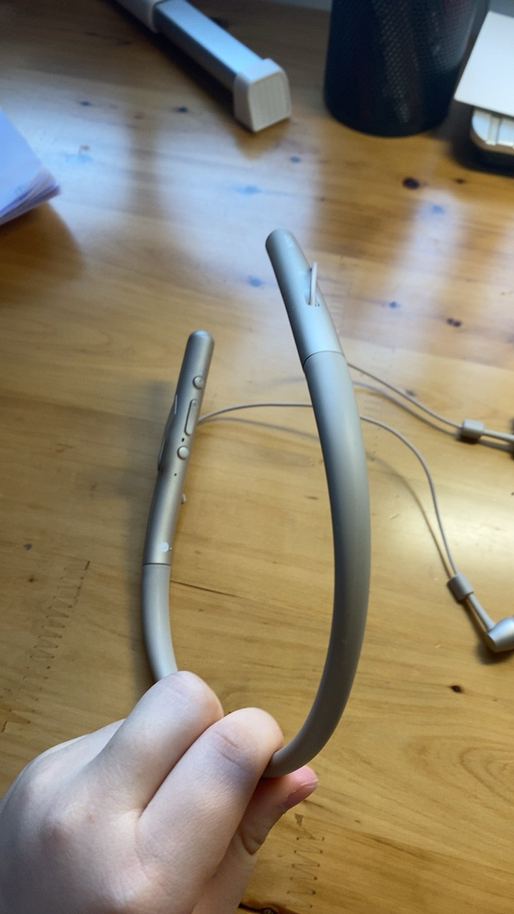 索尼(sony)wi-h700 蓝牙无线耳机 颈挂式 hi-res立体声/手机耳机 浅金