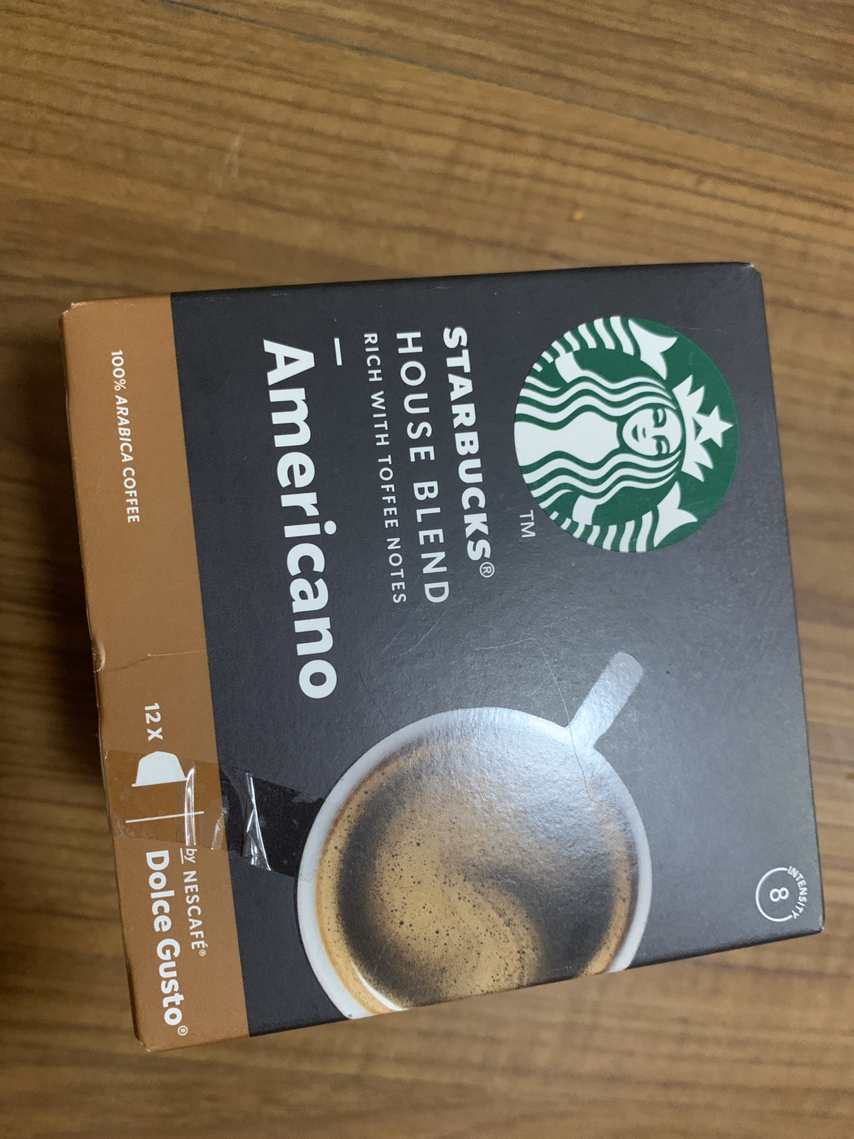 星巴克(starbucks 特选综合美式咖啡(大杯 咖啡胶囊102g(内含12颗)