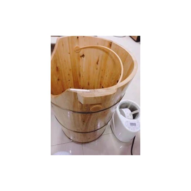 家用木质熏蒸木桶足浴加热洗脚盆泡脚桶高深桶过膝蒸汽蒸脚汗蒸桶