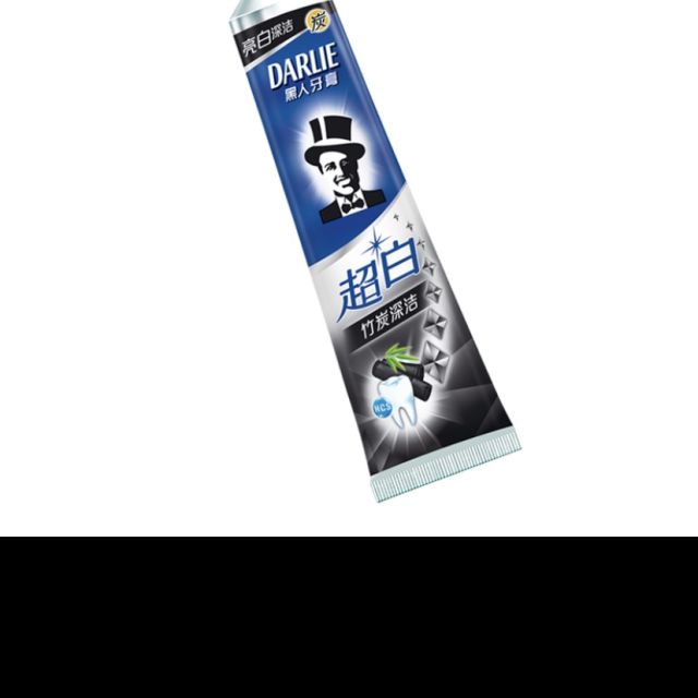 黑人darlie超白竹炭深洁牙膏140g