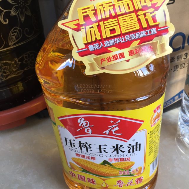鲁花物理压榨玉米油5l非转基因粮油食用油