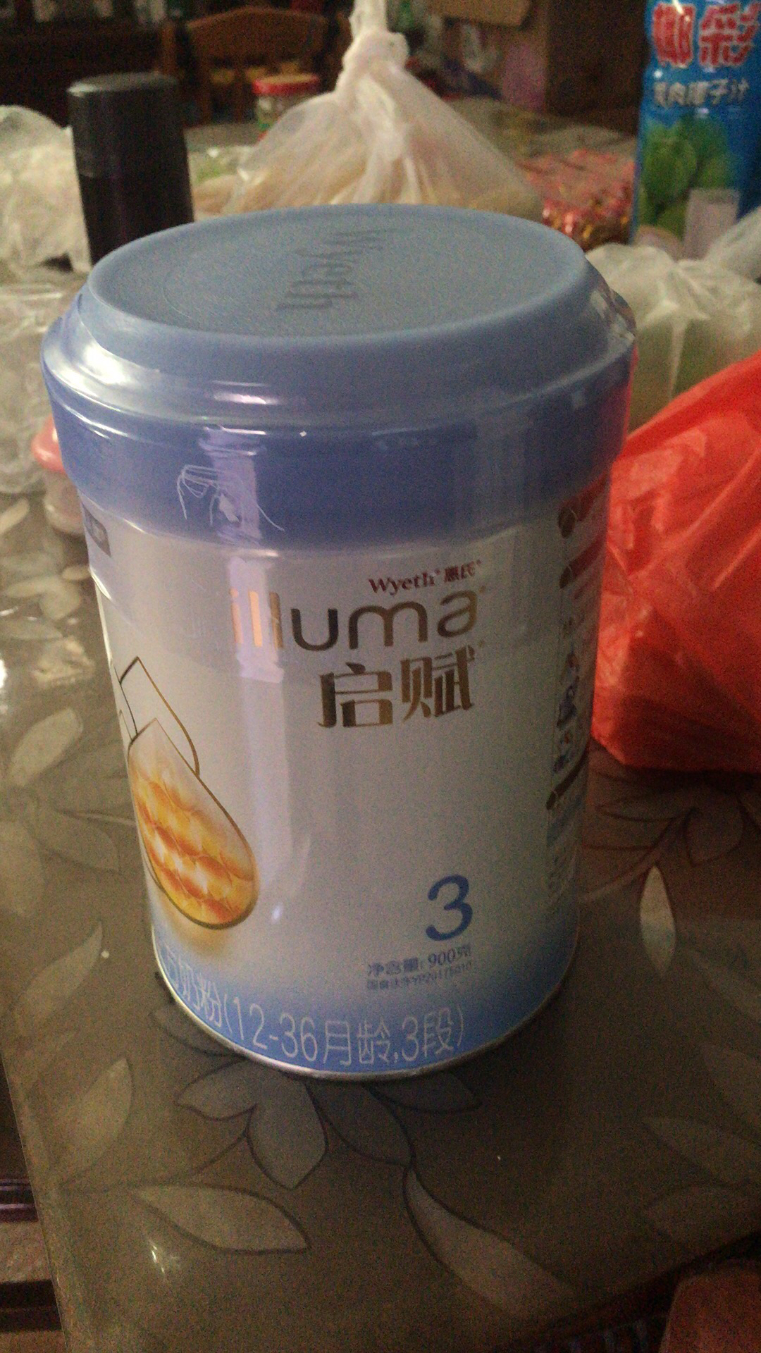 惠氏(wyeth)蓝钻启赋3段亲和人体幼儿配方奶粉 爱尔兰原装进口(1-3岁
