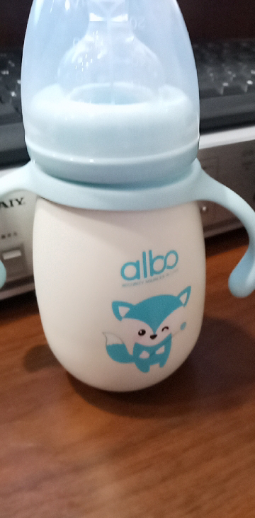 爱乐宝婴儿奶瓶 宽口径不锈钢保温奶瓶水杯两用吸管杯晒单图