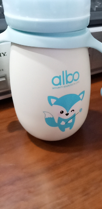 爱乐宝婴儿奶瓶 宽口径不锈钢保温奶瓶水杯两用吸管杯晒单图