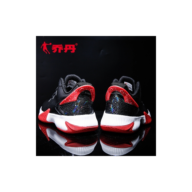 乔丹篮球鞋男新款正品高帮学生球鞋耐磨减震战靴运动鞋男121黑色极光