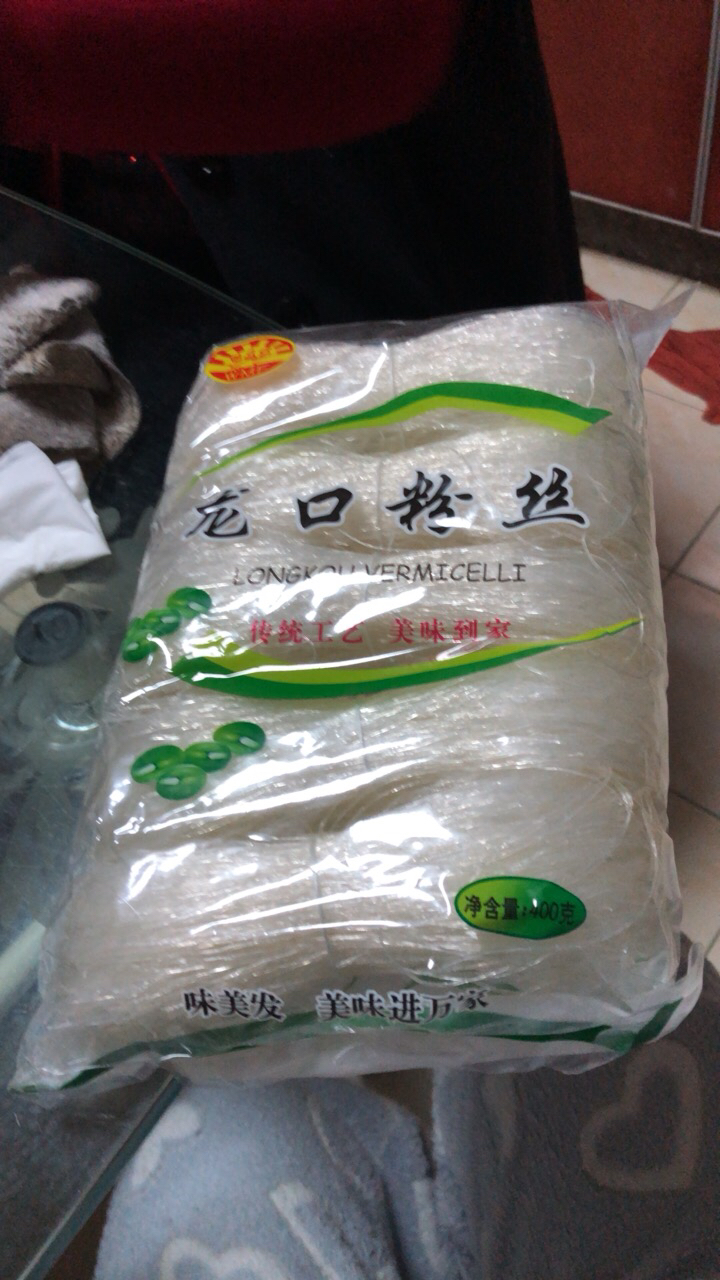 味美发(wmf) 龙口粉丝400g*3 火锅酸辣粉丝 凉拌汤粉粉丝 3连包晒单图