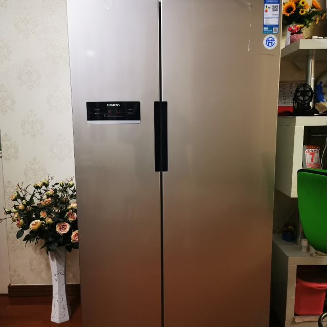西门子siemensbcd610wka92nv03ti610升对开门冰箱变频风冷家用电冰箱