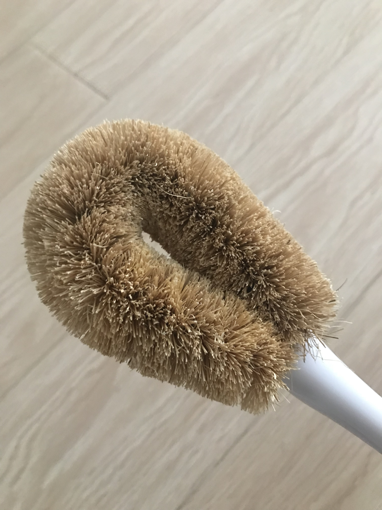 秀净 长柄棕毛刷厨房清洁刷家用刷锅洗锅清洗刷子洗碗刷椰棕锅刷1个装