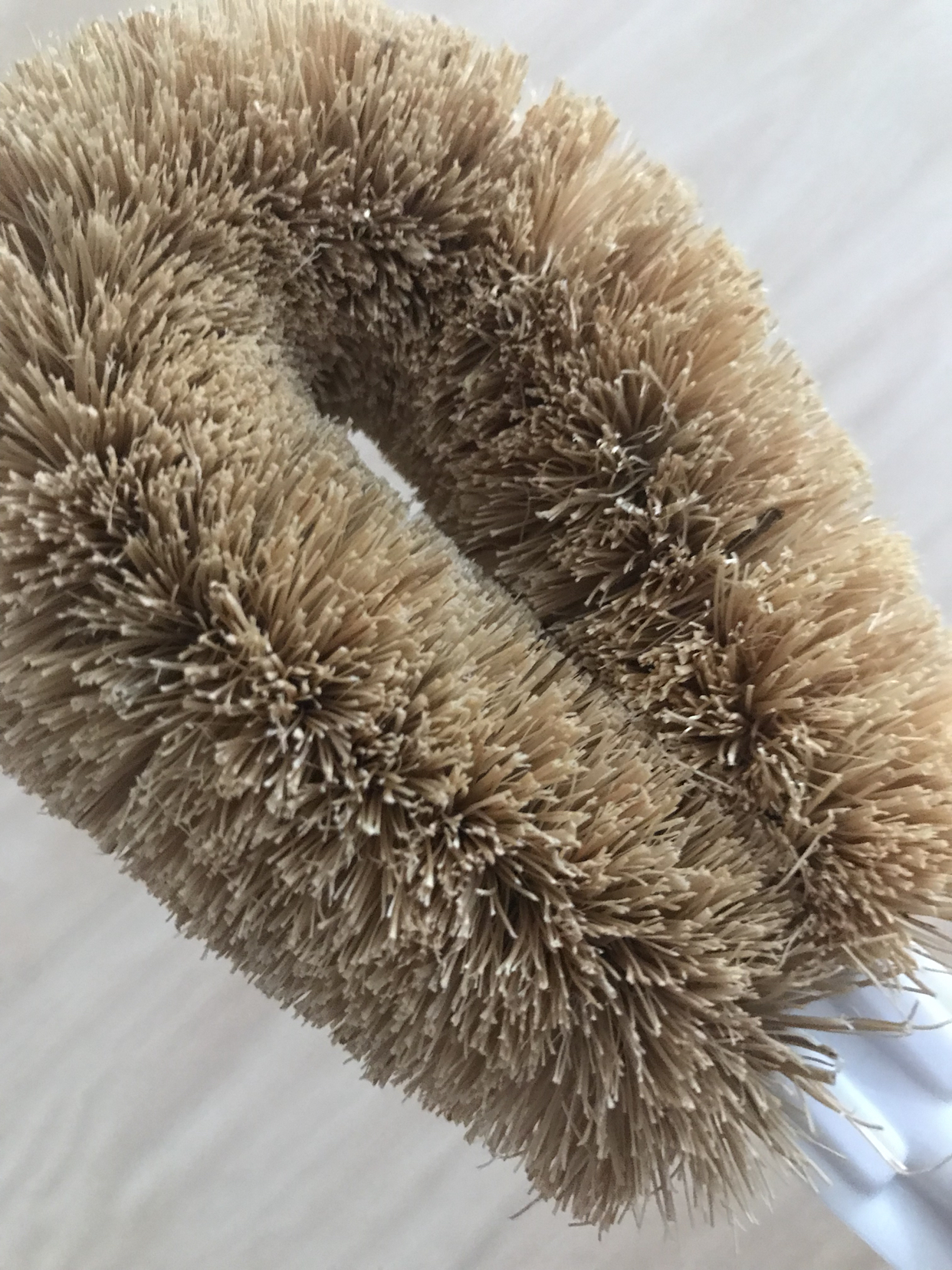 秀净 长柄棕毛刷厨房清洁刷家用刷锅洗锅清洗刷子洗碗刷椰棕锅刷1个装