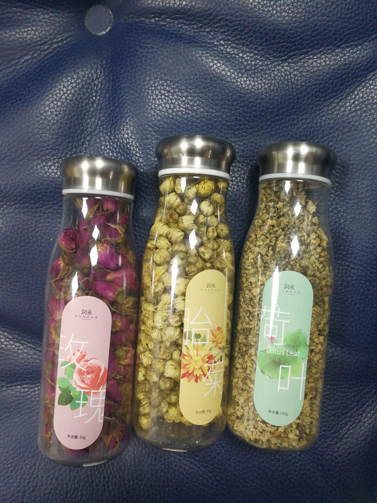 三罐装玫瑰花茶金银花菊花茶荷叶茶枸杞蜜桃干茉莉花组合润朵花茶晒单