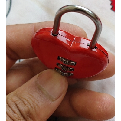 赛拓(santo) 0405 3码心形 密码锁 小锁 旅行包旅行箱锁(颜色随机)