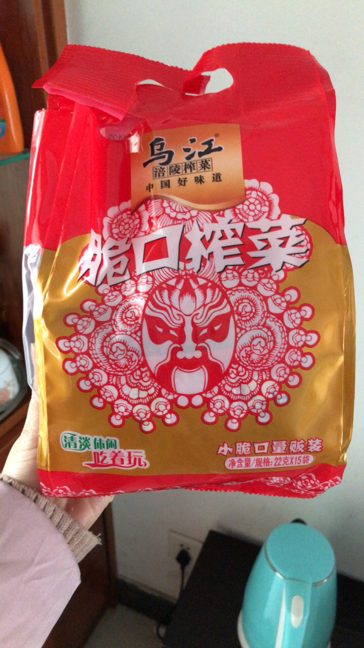 乌江涪陵榨菜小包装脆口榨菜22g*15袋开袋即食清淡下饭菜咸菜晒单图