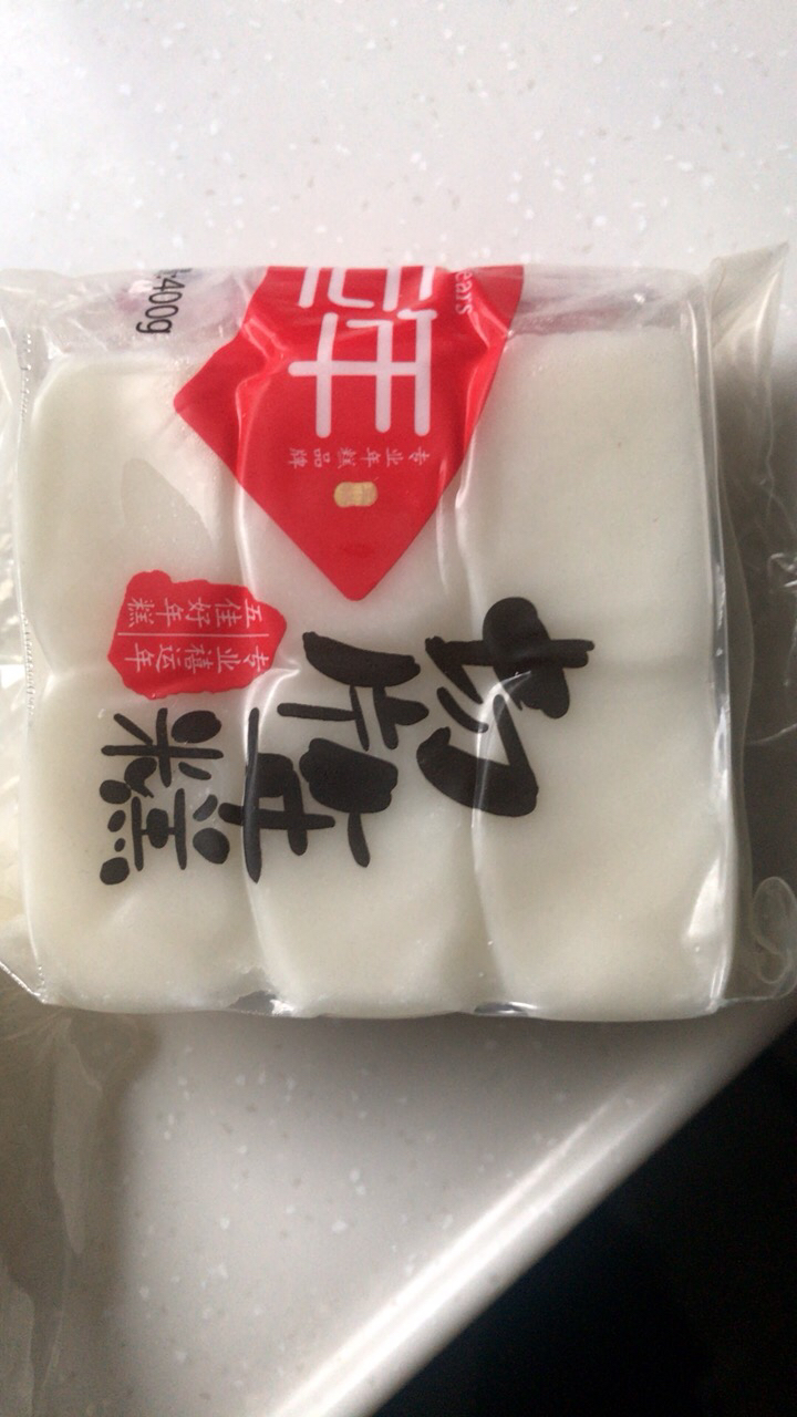 禧运年切片年糕400g 水磨年糕片 袋装糍粑年糕 韩式辣酱炒年糕食材