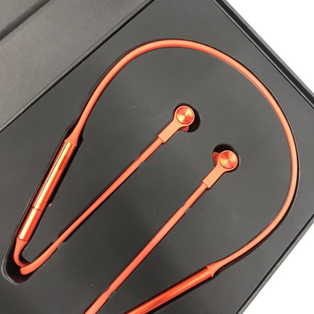 华为huawei华为freelace赤茶橘无线蓝牙耳机智慧闪连快充动听人声广阔