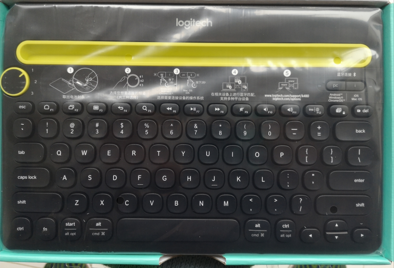 羅技(logitech) k480 無線藍牙鍵盤可連接蘋果安卓手機ipad平板筆記本