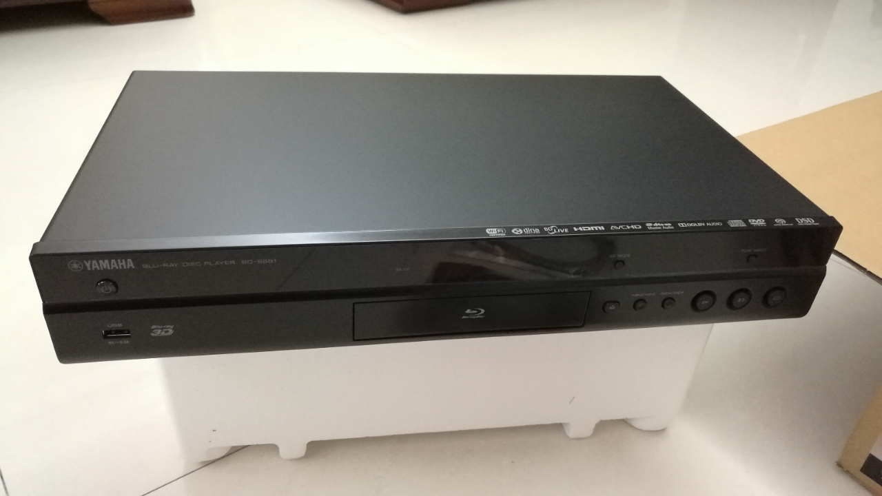 yamaha/雅马哈 bd-s681 蓝光机碟机播放机 wi-fi播放器 4k 3d 高端