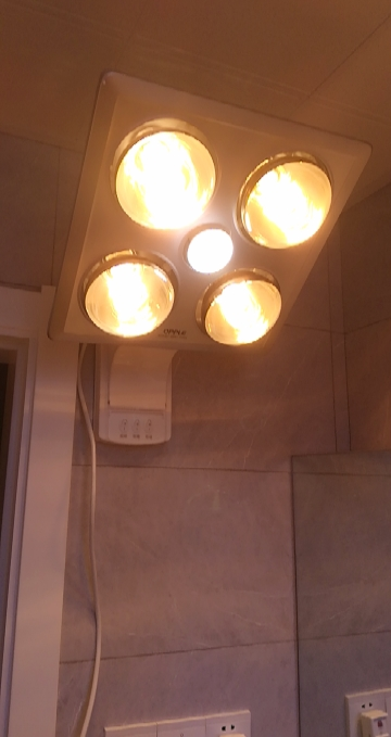 欧普照明浴霸灯暖壁挂式多功能三合一取暖家用卫生间浴室挂墙晒单图