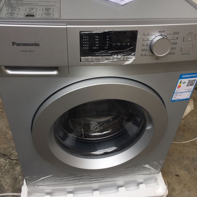 panasonic松下xqg808公斤8122全自动智能滚筒洗衣机银色新款