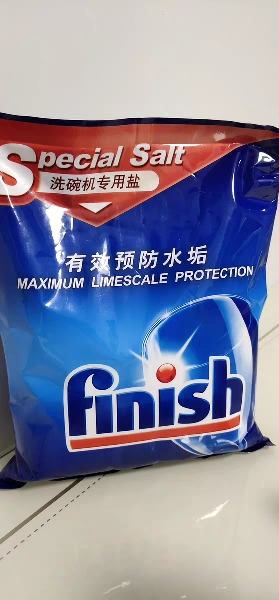 finish洗碗机专用盐2公斤 软化水质 通用软水盐预防水垢保护机器