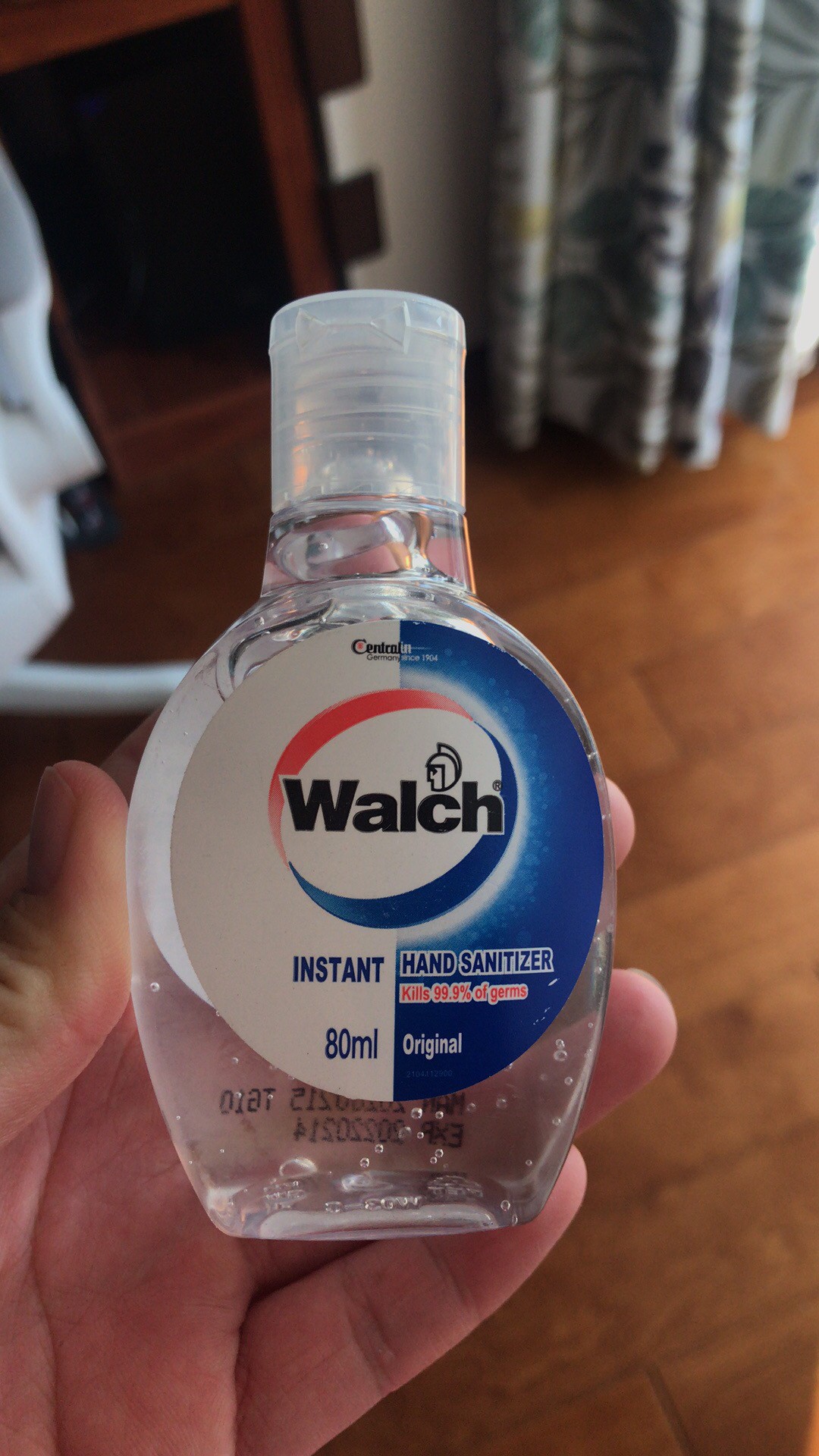 威露士免洗洁手液 洗手液 80ml 瓶装 外科消毒剂 免洗手消毒抗菌杀菌