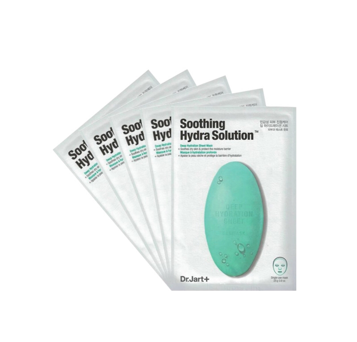 jart )绿色药丸面膜 晒后镇定 舒缓修护保湿面膜5片/盒 原装进口晒单