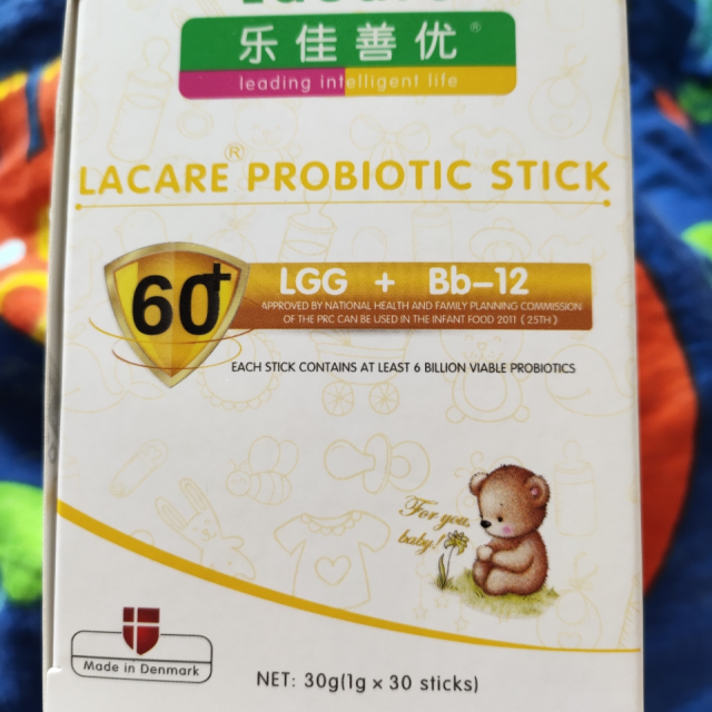 > 乐佳善优lacare 丹麦原装进口婴幼儿儿童宝宝益生菌粉剂1gx30条装