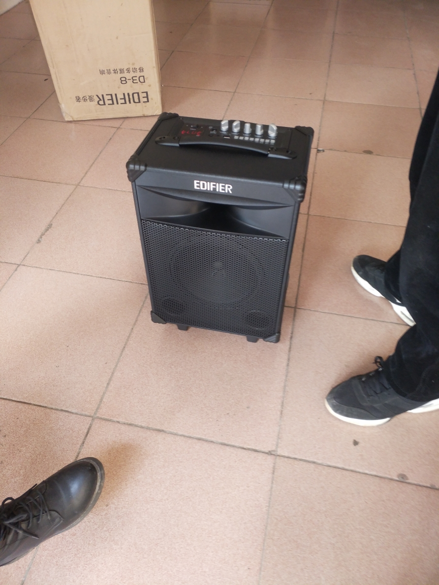 漫步者(edifier)d3-8专业广场舞音响蓝牙拉杆音箱户外便携式音响 黑色