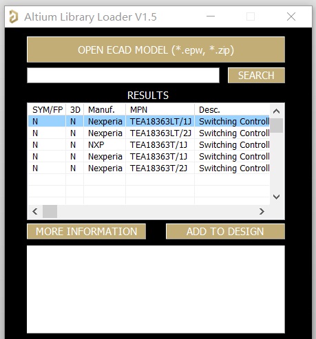 【软件使用】用Altium Library Loader快速获取原理图符号、PCB封装与3D模型（二）