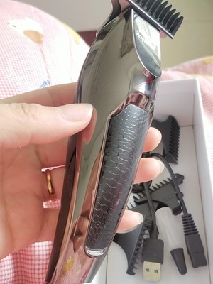 可塑发型 持久续航 油头推剪刻痕刻电推剪专业发廊剃头推子 枪镀银