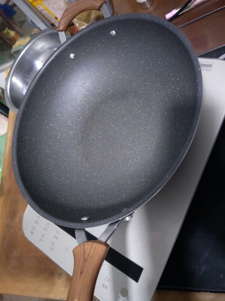 苏泊尔(supor)圆底炒锅 老式尖底铁锅 家用无涂层爆炒菜锅明火燃气灶