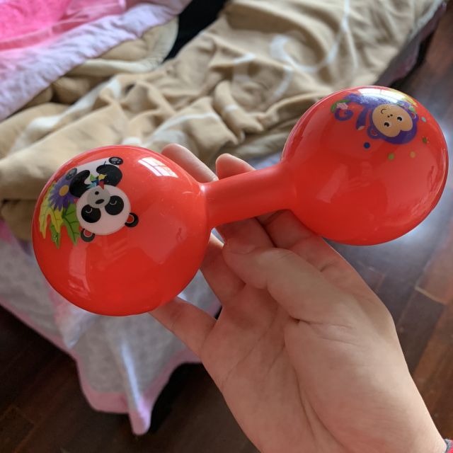 费雪fisherprice儿童玩具球新生儿训练球套装宝宝摇铃按摩哑铃球f0905