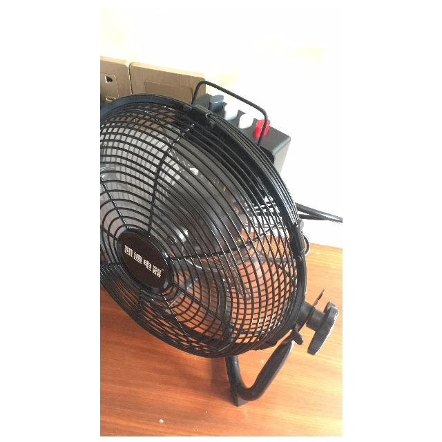 凯迪强力电风扇大功率工业风扇落地扇家用商用台式趴地扇坐爬地扇黑色