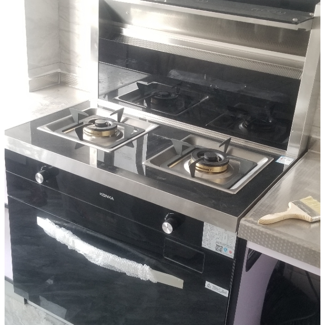 康佳konkakd03集成灶厨房环保灶一体灶台双电机侧吸式抽油烟机燃气灶